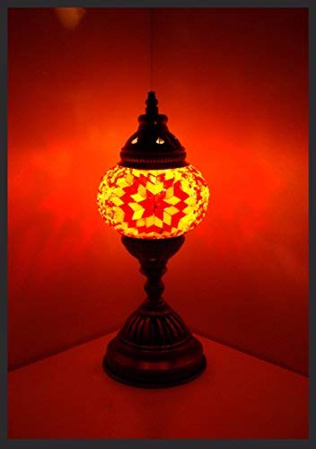 Mosaik lampe Mosaiklampe Mosaik - Tischlampe S Stehlampe orientalische lampe Orange Stern Samarkand-Lights von Samarkand - Lights