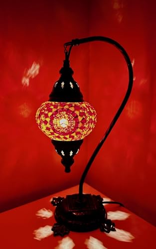 Mosaiklampe Mosaik - Stehlampe M Tischlampe orientalische lampe mosaic lamp/ORANGE von Samarkand - Lights