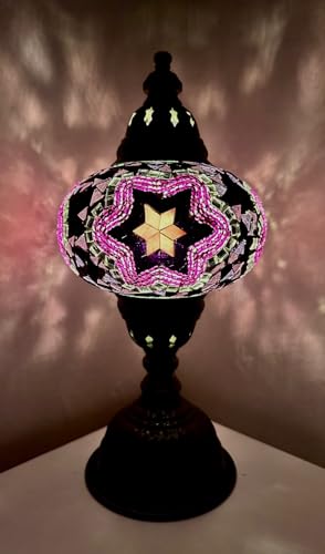 Mosaiklampe Mosaik - Tischlampe L Stehlampe orientalische türkische marokkanische lampe Lila Samarkand-Lights von Samarkand - Lights