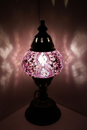 Samarkand - Lights Mosaiklampe Mosaik - Tischlampe M Stehlampe orientalische lampe Lila von Samarkand - Lights