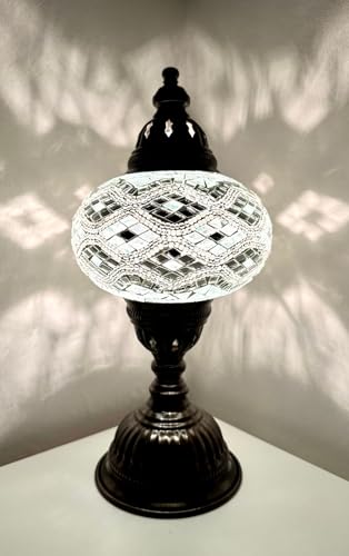 Samarkand - Lights Mosaiklampe Mosaik - Tischlampe L Stehlampe orientalische türkische marokkanische mosaik lampe Silber von Samarkand - Lights