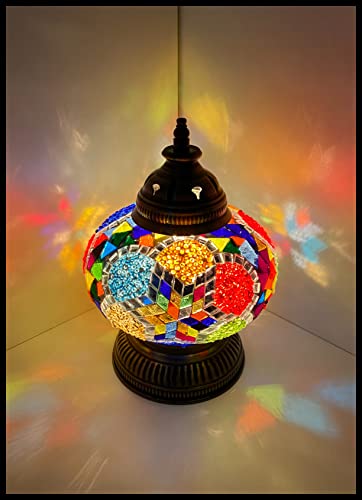 Mosaiklampe Mosaik - Tischleuchte L Stehlampe Tischlampe orientalische lampe Bunt EXKLUSIV nur bei Samarkand-Lights von Samarkand - Lights