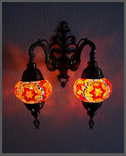 Samarkand - Lights Doppel Glas Wandleuchte Mosaiklampe Mosaik Wand Lampe Orientalische Lampe Wandlampe M Samarkand - Lights Doppel Glas Wandleuchte Mosaiklampe Mosaik Wand Lampe Orientalische Lampe Wandlampe M von Samarkand - Lights