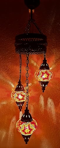 Samarkand - Lights Handgefertigte Orientalische Mosaiklampe Mosaik Glas Hänge Lampe Innenleuchte Pendelleuchte Deckenleuchte Aussenleuchte Handarbeit Hängeleuchte Hängelampe Größe 2 / ORANGE-STERN Samarkand - Lights Handgefertigte Orientalische Mosaiklampe Mosaik Glas Hänge Lampe Innenleuchte Pendelleuchte Deckenleuchte Aussenleuchte Handarbeit Hängeleuchte Hängelampe Größe 2 / ORANGE-STERN von Samarkand - Lights