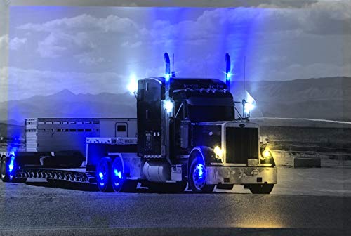 Samarkand - Lights LED-Bild Leuchtbild Leinwandbild Wandbild Leuchtbilder - 65x45 cm US TRUCK von Samarkand - Lights