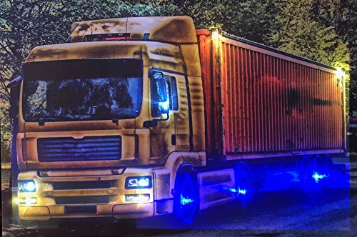 Samarkand - Lights LED Bild Leuchtbild Wandblid mit Beleuchtung Truck LKW Lastwagen led-leuchtbilder Led-Effekte von Samarkand - Lights