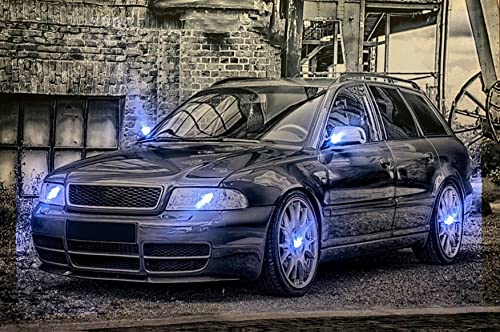 Samarkand - Lights LED-Bild mit Beleuchtung LED- Bilder Leinwandbild 65 x 45 cm Leuchtbild Wandbild CLASSIC CAR/OLDTIMER von Samarkand - Lights