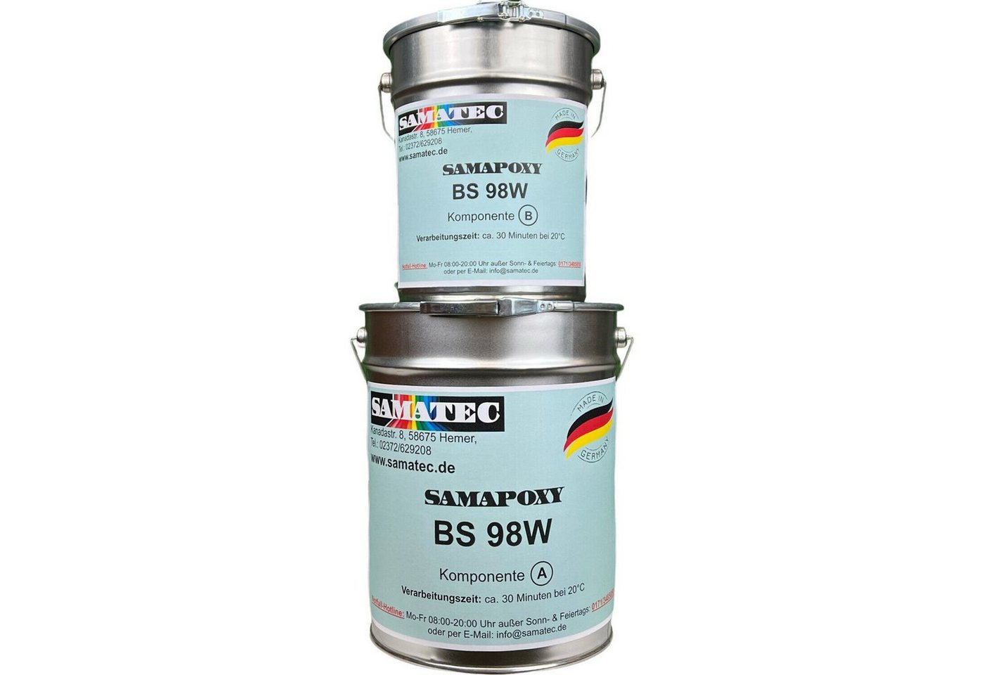 Samatec Bodenversiegelung Bodenbeschichtung BS98w matte Garagenfarbe Bodenfarbe inkl. VSK, weichmacherbeständig, matt, hochbelastbar, lösemittelfrei Samatec Bodenversiegelung Bodenbeschichtung BS98w matte Garagenfarbe Bodenfarbe inkl. VSK, weichmacherbeständig, matt, hochbelastbar, lösemittelfrei von Samatec