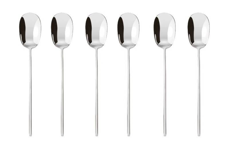 Espressolöffel 6er-Set 100 Mirror Stahl von Sambonet
