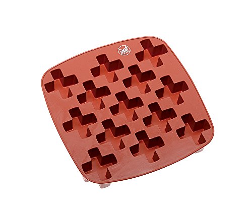 Rosenthal - Sambonet - Eiswürfelform, Eisform - 13xKreuz - Silikon - Rot - 18x18cm von Sambonet