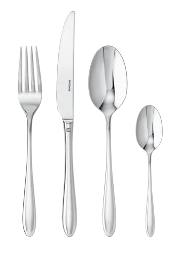 Sambonet 52515-81 Dream-Edelstahlgeschirrset, für 6 Personen, 24-teilig - 6 Gabeln, 6 Löffel, 6 Messer, 6 Teelöffel, Edelstahl, Spülmaschinenfest, Silber Sambonet 52515-81 Dream-Edelstahlgeschirrset, für 6 Personen, 24-teilig - 6 Gabeln, 6 Löffel, 6 Messer, 6 Teelöffel, Edelstahl, Spülmaschinenfest, Silber von Sambonet