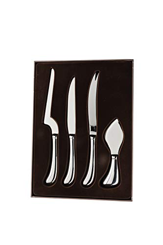 Sambonet 52550C91 Living Käsemesser 4-teiliges Set, Edelstahl 18 x 10 cm von Sambonet