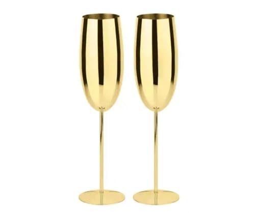 Sambonet [W2404] Bar Utensils Champagnerglas, Edelstahl/PVD Gold - 41493G00 von Sambonet
