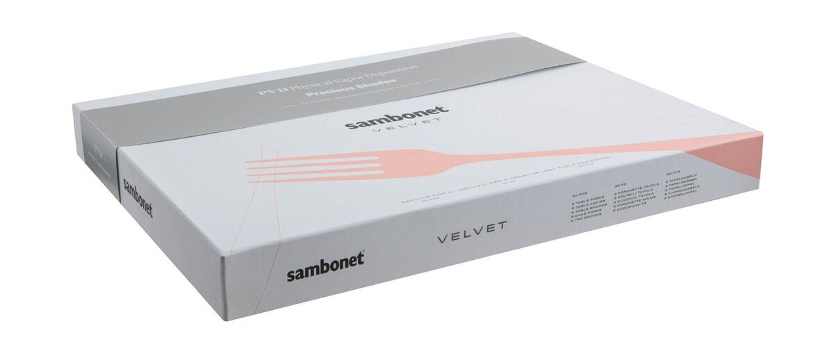 Sambonet Besteck 30tlg.Vh. Velvet Edelstahl/PVD 2Black von Sambonet