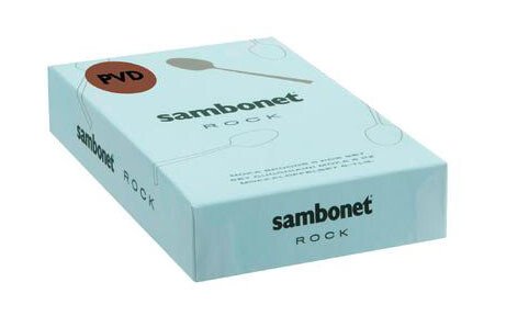 Sambonet Espressolöffel 6 St. Rock Edelstahl/PVD 2Black von Sambonet