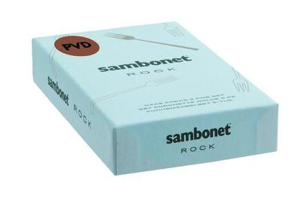 Sambonet Kuchengabel 6 St. Rock Edelstahl/PVD Kupfer von Sambonet