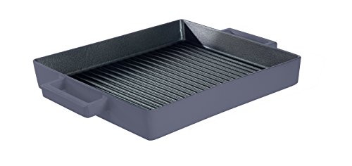 Sambonet 51601M26 Terra.Cotto Cast Iron Grillpfanne, quadratisch, Gusseisen, Violet, 26 x 26 x 4.5 cm von Sambonet