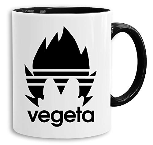 AdiVegeta - Tasse Kaffeetasse Son Ruffy Luffy Naruto Saitama One Dragon Master Goku Ball Vegeta Roshi Piece Db, Farbe:Weiß von Sambosa