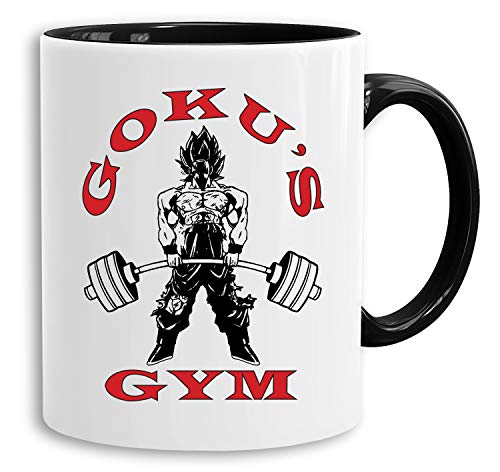 Goku Golds - Tasse Kaffeetasse Son Ruffy Luffy Naruto Saitama One Dragon Master Goku Ball Vegeta Roshi Piece Db, Farbe:Weiß von Sambosa