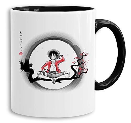 Ruffy Chill - Tasse Kaffeetasse Son Ruffy Luffy Naruto Saitama One Dragon Master Goku Ball Zoro Roshi Piece Db, Farbe:Weiß von Sambosa