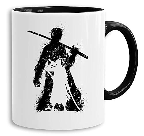 Zoro Bruch - Tasse Kaffeetasse Son Ruffy Luffy Naruto Saitama One Dragon Master Goku Ball Zoro Roshi Piece Db, Farbe:Weiß von Sambosa