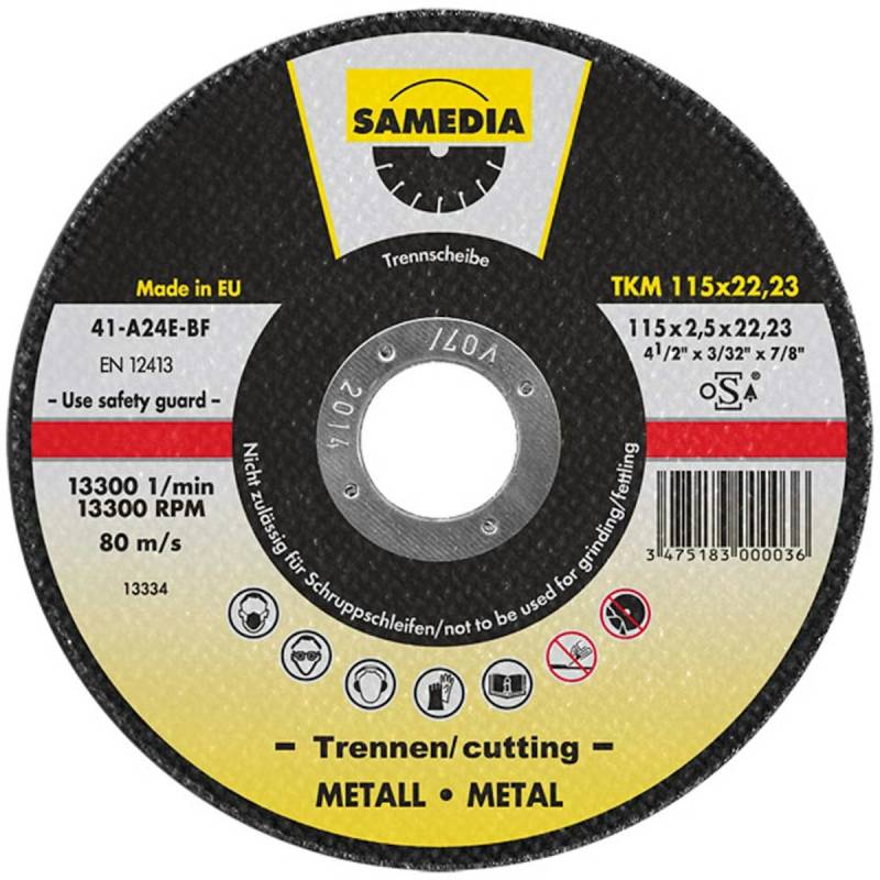 Samedia Korund-Trennscheibe TKM 115x2,5x22,23 mm von Samedia S.A.S.