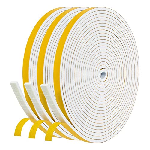 SameeHome Selbstklebendes Schaum Band TüR Dichtung TüR Luft Schutz Dichtung, 6 Mm Breit X 3 Mm 3 StüCke Pro StüCke von SameeHome