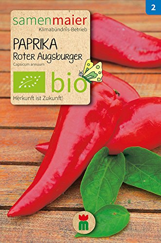 Samen Maier 820 Paprika Roter Augsburger (Bio-Paprikasamen) von Samen Maier