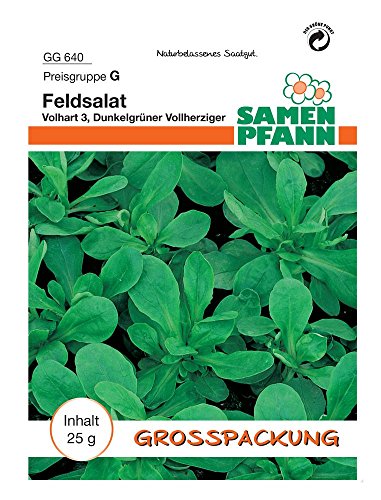 Samen Pfann GG640 Feldsalat Dunkelgrüner Vollherziger 25 g (Feldsalatsamen) von Samen Pfann