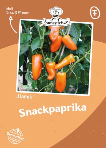 Snackpaprika Hamik ca. 15 Samen - ertragreiche Freilandsorte von samenfritze