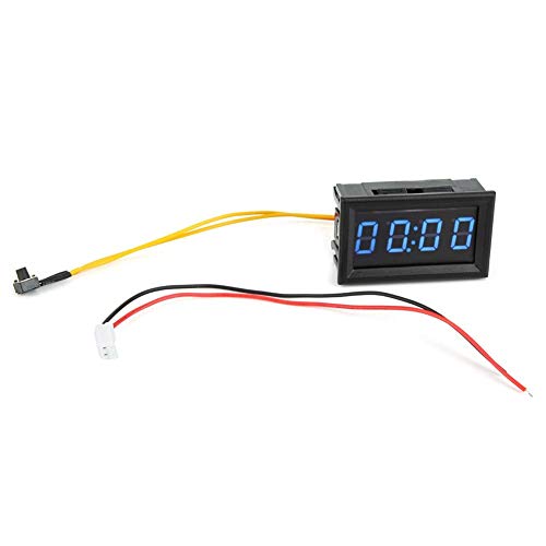 Auto Uhr, Samfox LED Digitalanzeige Elektronische Uhr Leuchtende Auto Uhr Uhr Zubehör Dekoration(Blau) von Samfox