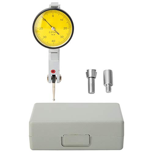 Samfox Messuhr - 0-0,8 mm Magnetische Schwalbenschwanzschienen Messuhr 0,01 mm Messuhr Messwerkzeug von Samfox