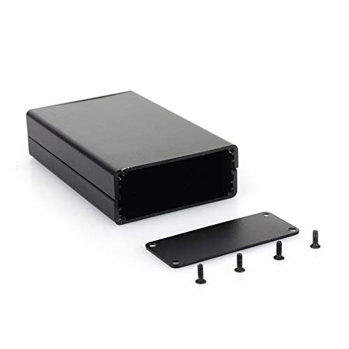 PCB Instrument Box, Gehäuse Elektronische Projekt Box DIY 80 * 50 * 20mm Aluminium SG, Schwarz von Samfox