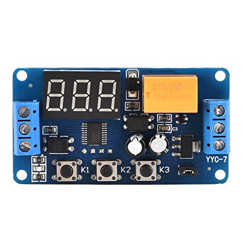 Samfox Timer-Modul, 3V 3,7V 4,5V 5V 6V 7,4V Timer-Steuerrelais-Zeitverzögerungsschaltermodul mit einstellbarem Zyklus von Samfox