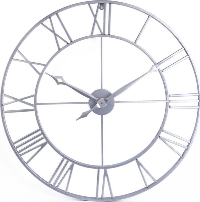 Samilito Wanduhr im Vintage-Stil Rund mit Robuster 2cm dicker Rahmen,römische Ziffern (Leises Quarzwerk, kein tickendes Geräusch dicker Rahmen) von Samilito