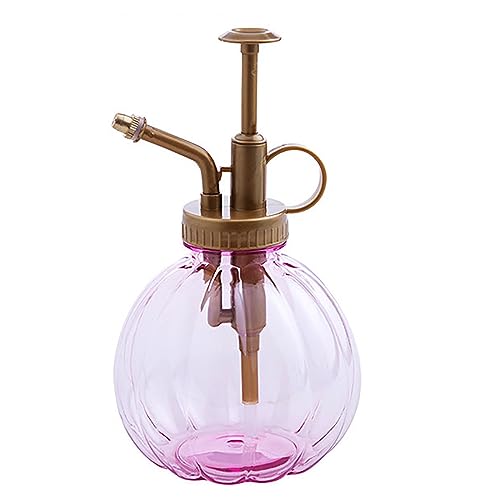 Sprühflasche für Pflanzen, dekoratives Glas, leer, mit Pumpe, klein, rosa, Gartenwerkzeug, 1 Stück von Samine