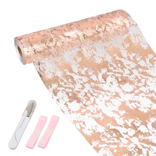Samlonge 28cmx20m Tischläufer Rosegold, Glänzend Rosegold Tischband mit 1 Schere und 2 Bänder Tischband Tüllband Polyester Stoff Tischdekoration für Partys Hochzeit Geburtstage Weihnachten Samlonge 28cmx20m Tischläufer Rosegold, Glänzend Rosegold Tischband mit 1 Schere und 2 Bänder Tischband Tüllband Polyester Stoff Tischdekoration für Partys Hochzeit Geburtstage Weihnachten von Samlonge