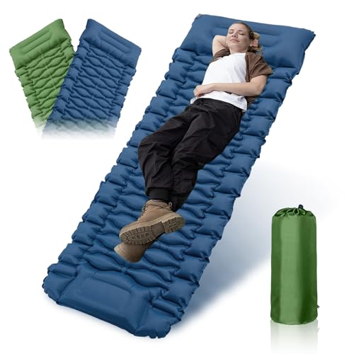 Samlonge Isomatte Selbstaufblasend Camping Matratze Verdicktes Luftmatratze mit Fußpumpe Camping Isomatte Aufblasbare Schlafmatte Kleines Packmaß,Wasserdicht Matratze für Camping Outdoor Wandern Zelt Samlonge Isomatte Selbstaufblasend Camping Matratze Verdicktes Luftmatratze mit Fußpumpe Camping Isomatte Aufblasbare Schlafmatte Kleines Packmaß,Wasserdicht Matratze für Camping Outdoor Wandern Zelt von Samlonge