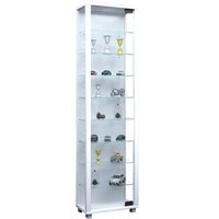 VCM Vitrine Edana Maxi, mit 8 Einlegeböden, mit Beleuchtung, weiß von VCM