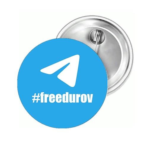 Free Durov Telegram Founder Button 25 mm von Sammys Shirt Store
