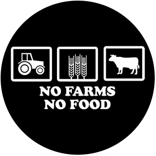 No Farms No Food Bauer Landwirt Aufkleber 24 cm von Sammys Shirt Store