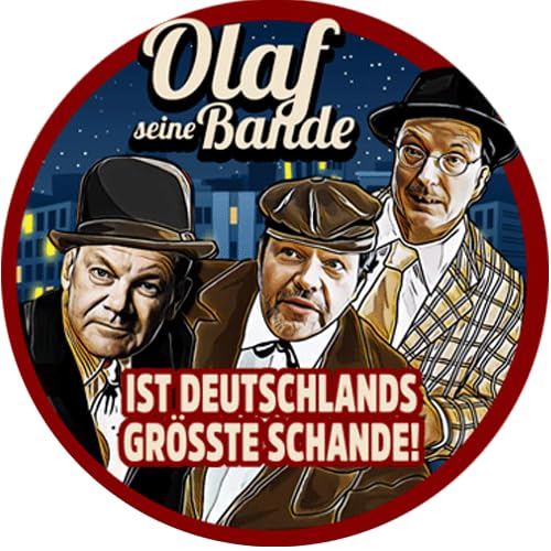 Olaf seine Bande-Deutschlands größte Schande Aufkleber 10 cm von Sammys Shirt Store