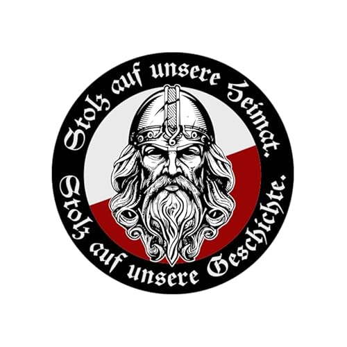 Stolz auf unsere Heimat, stolz auf unsere Geschichte Aufkleber 4,5 cm Stolz auf unsere Heimat, stolz auf unsere Geschichte Aufkleber 4,5 cm von Sammys Shirt Store