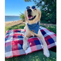 Navy Mini Star Hundehalstuch, Blaue Haustierhalstuch, 4. Juli Themen-Haustierhalstuch, Blaues Weißes Haustierkleidung, Personalisiertes Haustier Navy Mini Star Hundehalstuch, Blaue Haustierhalstuch, 4. Juli Themen-Haustierhalstuch, Blaues Weißes Haustierkleidung, Personalisiertes Haustier von SammysBedsandThreads