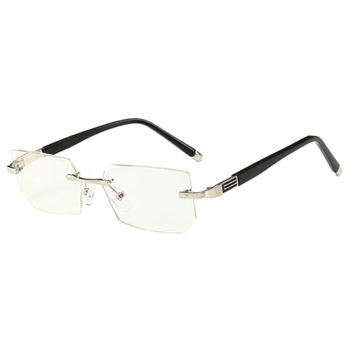 Libiyi Intelligent Reading Glasses, Dotmalls Intelligente Lesebrille, Intelligente Dual-Fokus-Lesebrille, Anti-Blau-Lesebrille für Männer Frauen mit doppeltem Fokus (Silver a) von Samnuerly