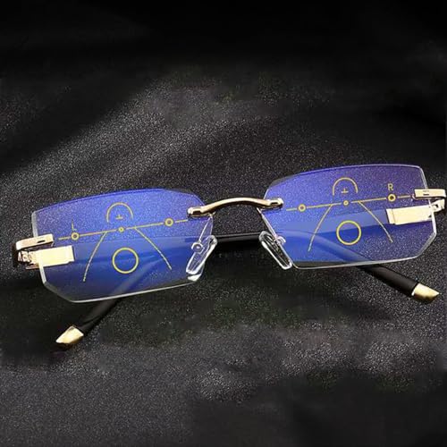 Samnuerly Libiyi Intelligent Reading Glasses, Libiyi Intelligente Lesebrille mit Einstellbarem Fokus, Intelligente Dual-Focus-Lesebrille, Anti-Blau-Lesebrille für Männer Frauen (3 1Stu) von Samnuerly