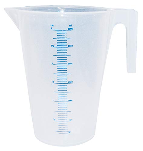 Messbecher 0,25 Liter 250 ml Kunststoff (PP) lebensmittelbeständig bruchsicher stapelbar von Samoa