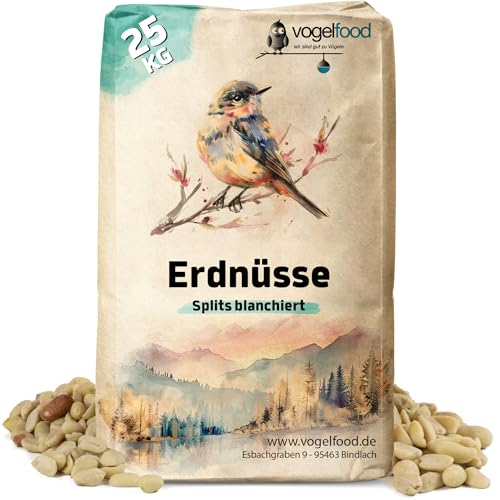 Samore 25 KG Erdnusssplits blanchierte Erdnüsse Splits Beste Qualität - ganze und halbe Nüsse Samore 25 KG Erdnusssplits blanchierte Erdnüsse Splits Beste Qualität - ganze und halbe Nüsse von vogelfood wir sind gut zu Vögeln