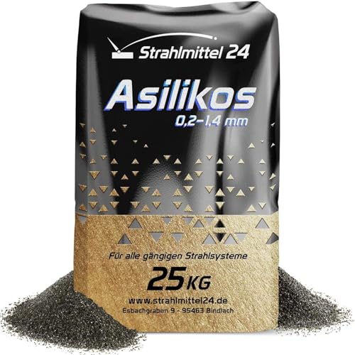 25 KG STRAHLMITTEL ASILIKOS STRAHLSAND STRAHLMITTEL DEUTSCHER HERSTELLER 0,2-1,4 MM von Samore