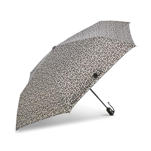 Samsonite Kompakter Regenschirm mit automatischer Öffnung/Schließung, Grau/Schwarz Cheetah 1, ONESIZE von Samsonite